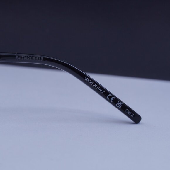 Saint Laurent SL637 001 Sunglasses Black Cat Eye Frame, Black Lenses
